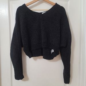 Marlowe Sirena Crop V Neck Sweater Small